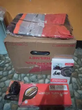 helm, seind lampu lead