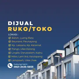 Dijual Ruko/Toko di Banda Aceh - Hubungi untuk Detail Lokasi & Harga!
