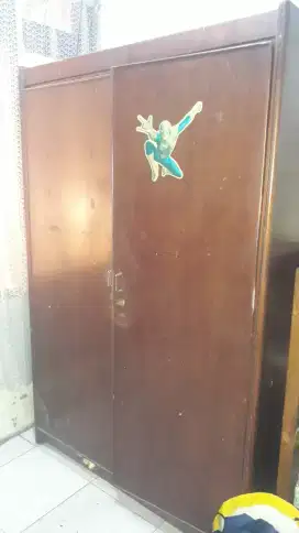 Lemari baju jati 2pintu