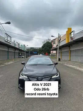 TOYOTA ALTIS V 2021 odo26rb TDP 10jt HITAM 2022 ODO new
