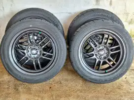 Velg Enkei RPF1 R16, ET42, Lebar 7 + SX2 205/50