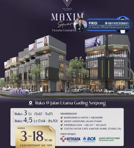 Maxim Square Ruko Strategis Boulevard Raya