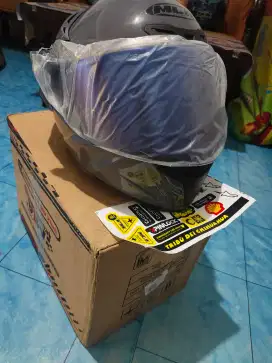 Helm Full Face Baru MLA Visor Blue Termurah