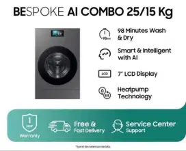 Samsung Bespoke AI Combo 25/15 Kg Samsung Teknologi AI