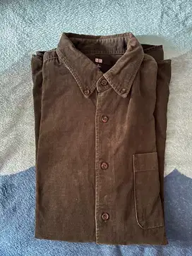 kemeja lengan panjang uniqlo