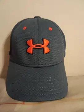Topi Under Armour Blitzing 3.0 Blue Grey Second Original
