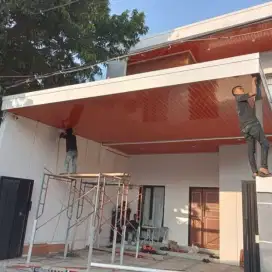 pemasangan kanopi+plafon pvc