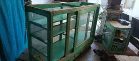 ETALASE KAYU JATI KUNO