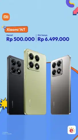 Xiaomi 14T 12/512 Terbaru Cashback 500k