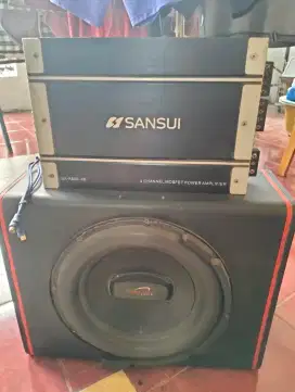 Jual radio Hollywood dan power Sansui mobil Jakarta Timur