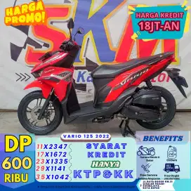 Dp 600rb bawa pulang vario 125 2022 bekas rasa baru