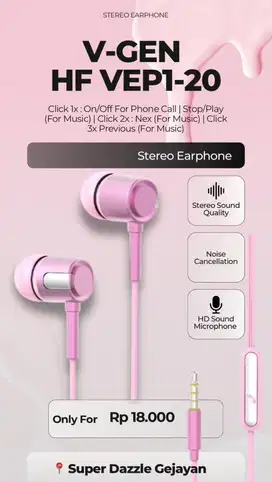 V-GEN VEP1-20 Headset