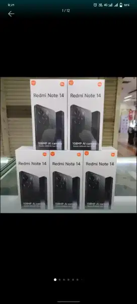 Xiomi redmi note 14 8+8/256 garansi resmi