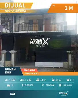 e016 Rumah Kost di Sawojajar 2 Malang