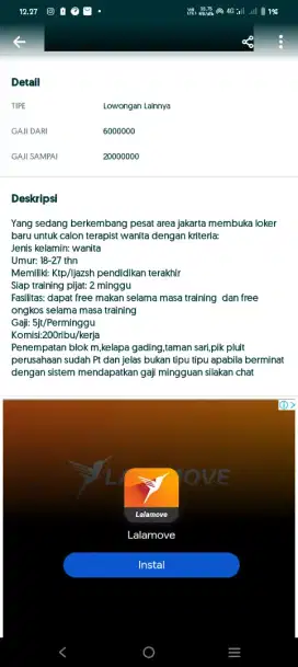 Lowongan kerja Spa no+++