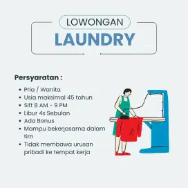Lowongan kerja laundry