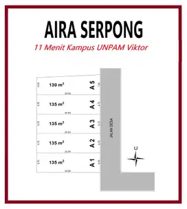 Kavling Super Dekat UNPAM Viktor Peluang Emas Buat Kosan&Hunian
