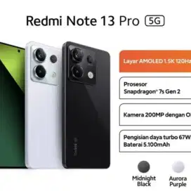 Xiome note 13 pro 5G ram 12/512