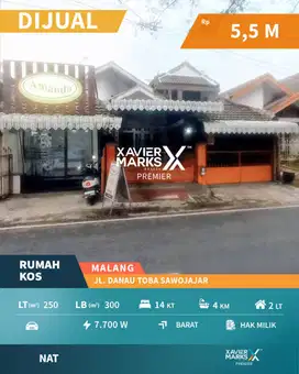 e015 Rumah Kost Aktiv di Poros Danau Toba Sawojajar Malang