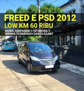 Honda Freed E Psd 2012 Facelift Tipe Tertinggi Low Kilometer