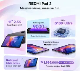 PRODUK NEW XIOMI PAD 2 SUPPORT S PEN HARGA MULAI DARI 1 JUTAAN