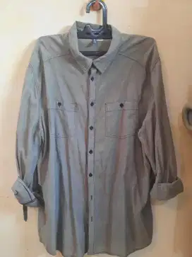 Kemeja santai lengan panjang H&M, size XL