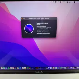 Macbook Pro 2016 15 inch Ram 16 Ssd 512 layar Core i7 full set Silver