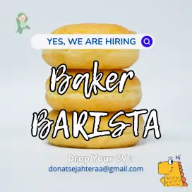 Loker Baker dan Barista Donat Sejahtera