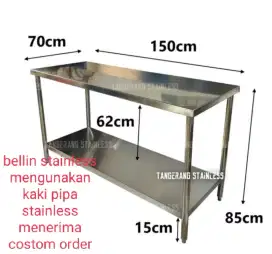 Meja stainless L 1500