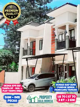 Jual Rumah Siap Huni Salak Pondok Benda Pamulang - KPR BSI Tanpa DP