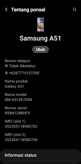 Samsung A51nfc 6/128