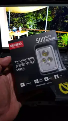 Senter kepala|Headlamp SUNREI twilight 500 lumens