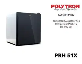 Polytron mini kulkas bar PRH 51X hitam