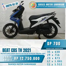 FREE OLI 3X DAN GARANSI SERVICE 1 THN HONDA BEAT CBS TH 2021