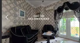 Rumah Permata Hijau hoek semi furnished rapi bagus harga murah