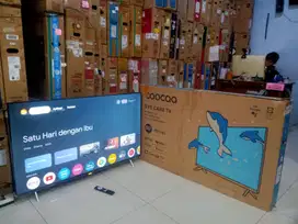 Tv Led 4K Coocaa google 50 inc kondisi mulus segel