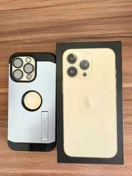 Dijual iphone 13 Pro second Gold 256 gb Ibox
