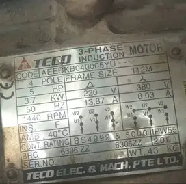 Motor dinamo Teco