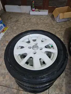 Velg Brio Satya 2019 R14+Ban 175/65,Ban Bridgestone dan Dunlop