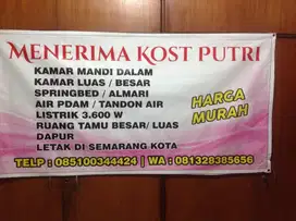 KOST  PUTRI  KAMAR MANDI DALAM