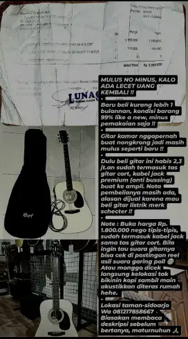 Gitar Akustik Elektrik Cort AD810E OP