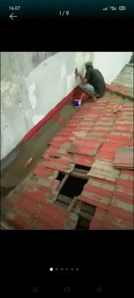atap bocor kanopi atap bajarigan terpasang dll