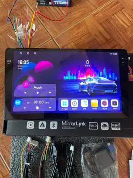 Head unit Audio Mobil Android Audioteq Layar 9 inch Ram 4/128 GB NFC