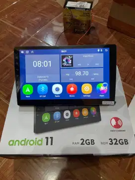 HEAD UNIT DOUBLEDIN ANDROID UKURAN LAYAR 10 INCH MERK MTECH RAM 2/32GB