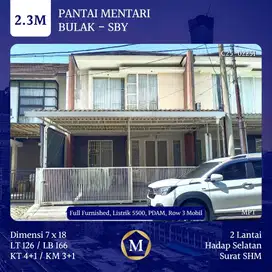 Rumah Pantai Mentari Kenjeran dkt MERR Pakuwon City Mulyosari Lebak