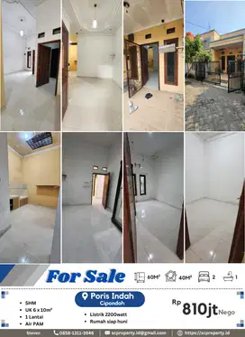 Dijual Rumah Murah Siap Huni di Poris Indah, Cipondoh Kota Tangerang
