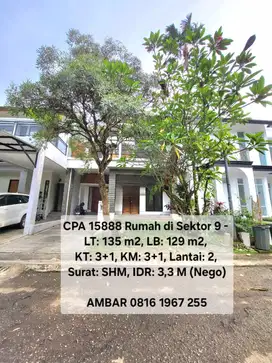 15888 - Rumah bagus bintaro sektor 9 hotsale siap huni