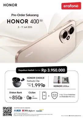 PRE ORDER HONOR 400 LITE DP 200RB