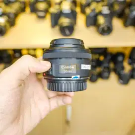 Lensa Canon 50mm 1.8 STM No Box Mulus