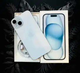 Second - iPhone 15 128GB Blue Garansi Aktif s/d  Maret 2026